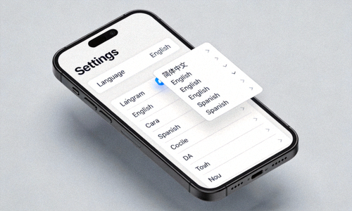 步骤二截图：Telegram设置菜单中的语言选择界面
