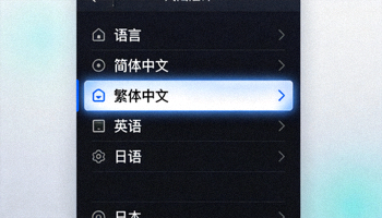 步骤五截图：语言选择列表，简体中文选项被高亮选中